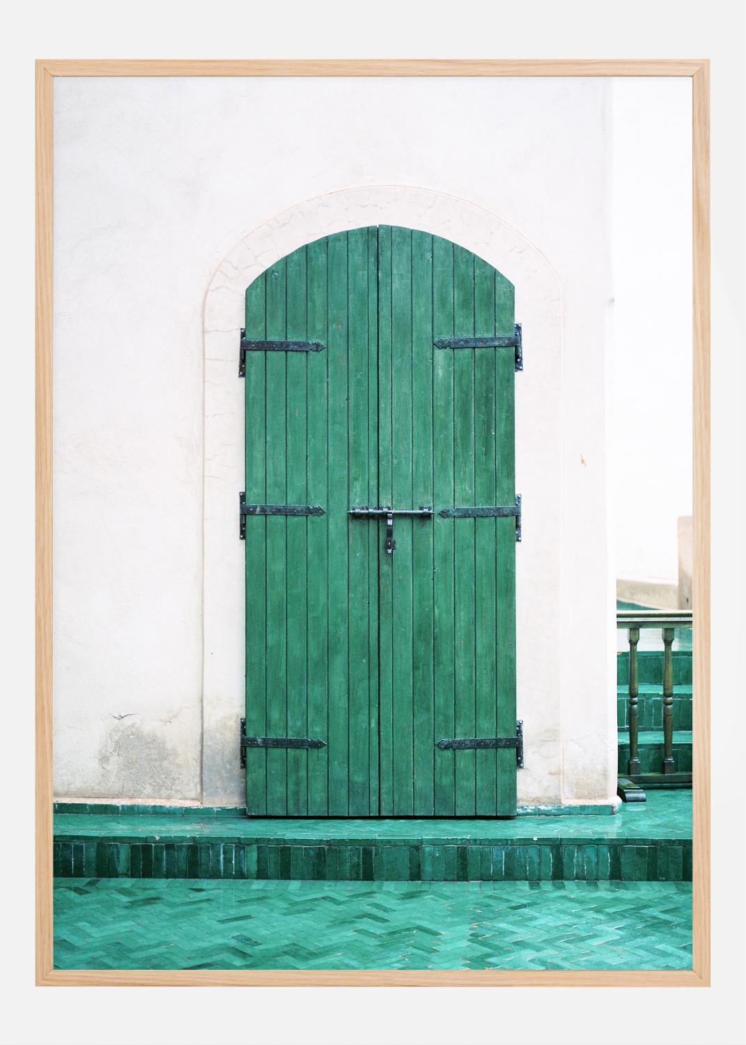 Product Image for Marrakesh Green Door Poster (21x29.7 cm (A4))