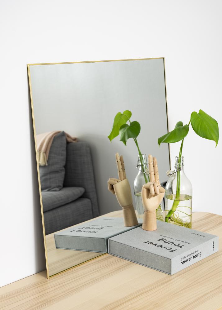KAILA KAILA Square Mirror - Thin Brass 60x60 cm