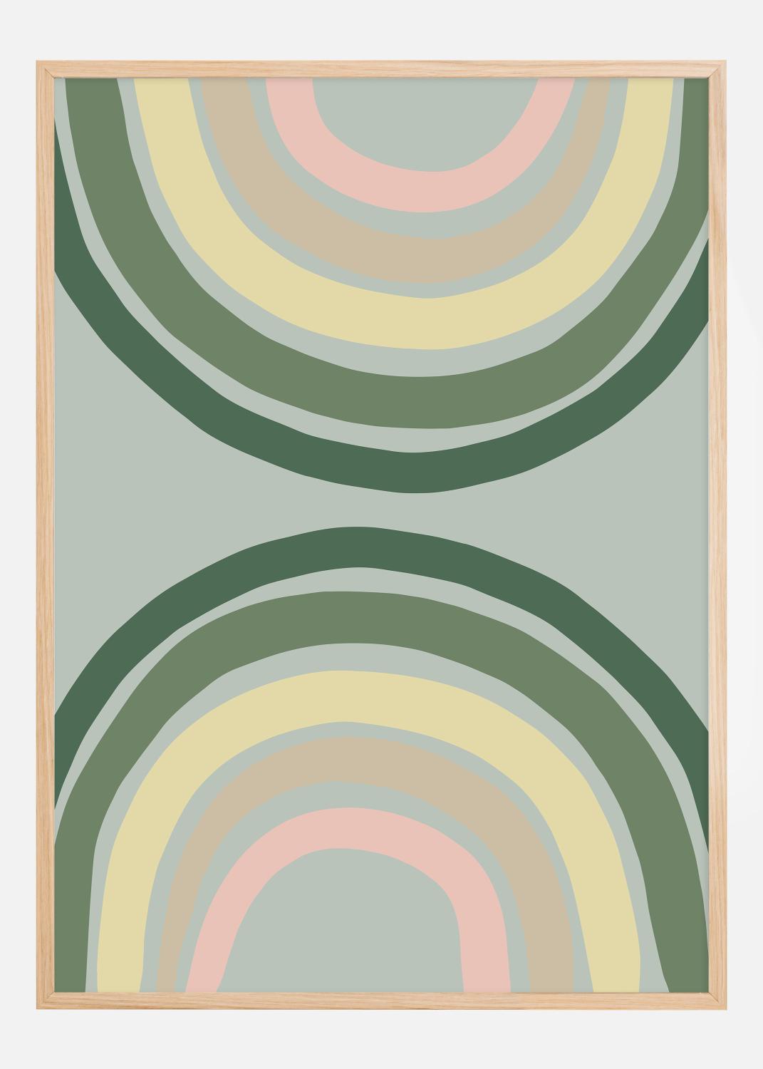 Product Image for Double Rainbow Green Poster (21x29.7 cm (A4))