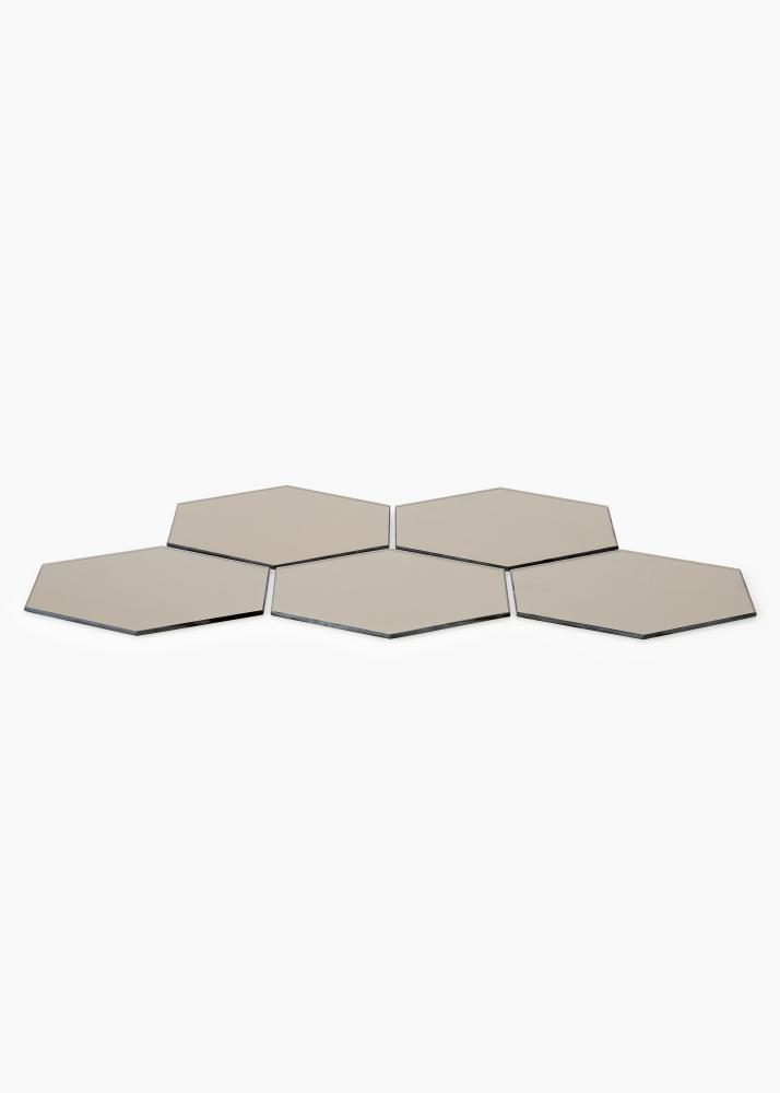KAILA KAILA Spiegel Hexagon Dark Bronze 18x21 cm - 5-pack