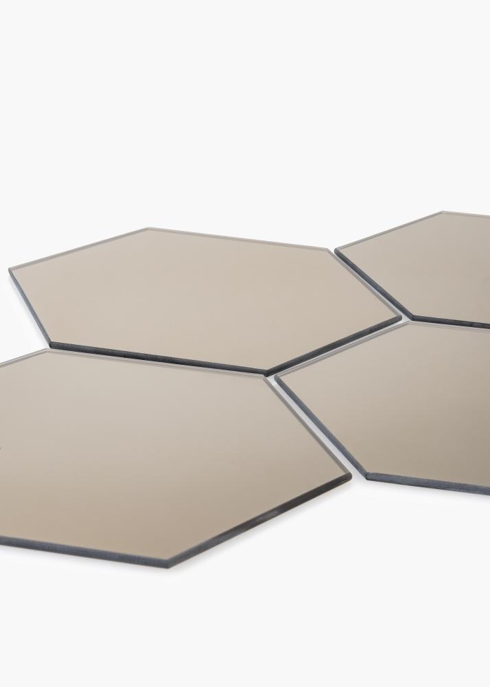 KAILA KAILA Spiegel Hexagon Dark Bronze 18x21 cm - 5-pack