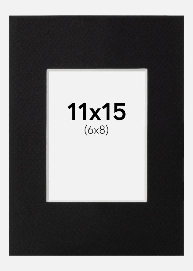 Artlink Passe-partout Zwart Standaard (Witte Kern) 11x15 cm (6x8)