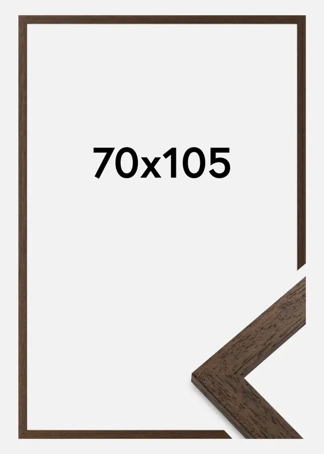 Galleri 1 Fotolijst Brown Wood Acrylglas 70x105 cm