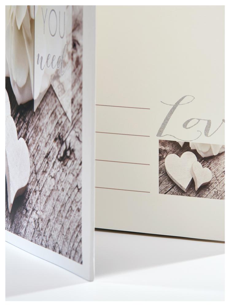 Walther Love is all you need - Fotoalbum - 28x30,5 cm (50 Witte zijden / 25 bladen)