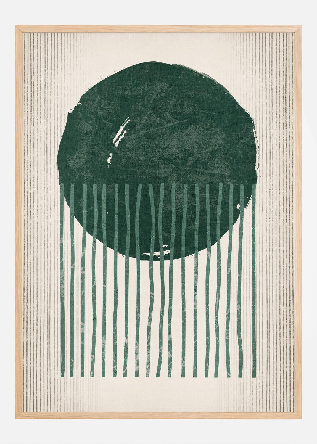 Product Image for Emerald Round Jellyfish Poster (21x29.7 cm (A4))
