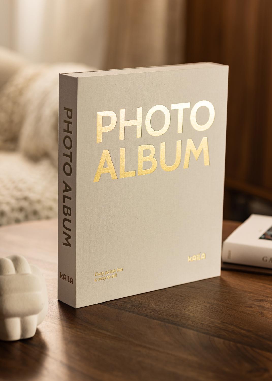 Product Image for KAILA PHOTO ALBUM Creme - Coffee Table Photo Album (60 Zwarte zijden)
