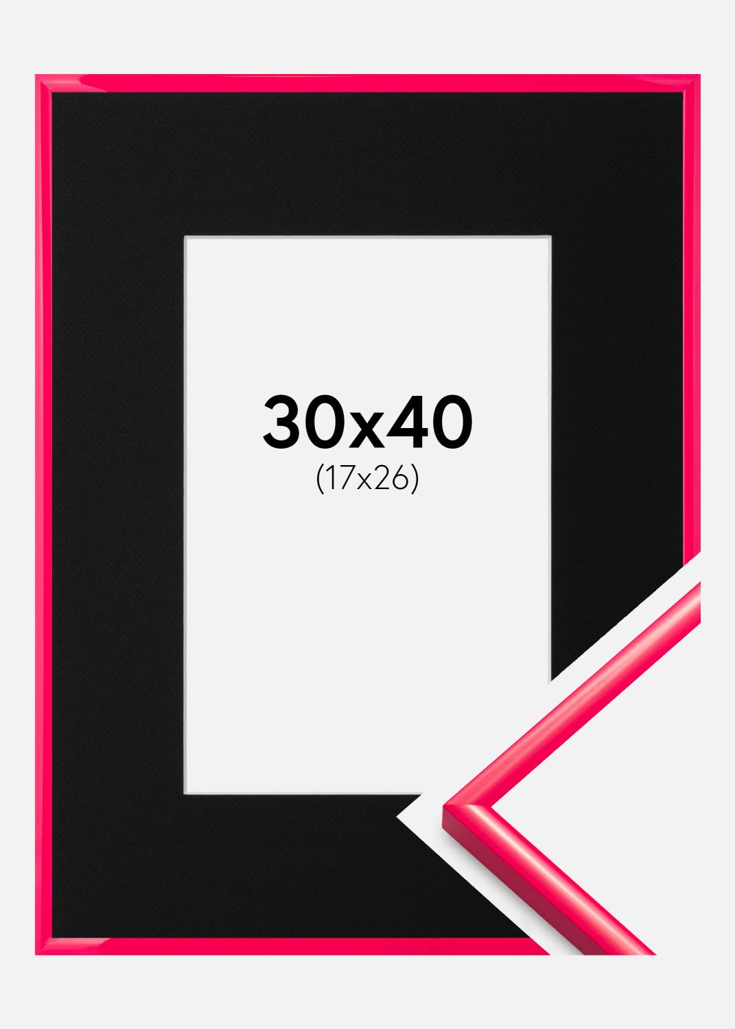 Product Image for Fotolijst New Lifestyle Hot Pink 30x40 cm - Passe-partout Zwart 18x27 cm