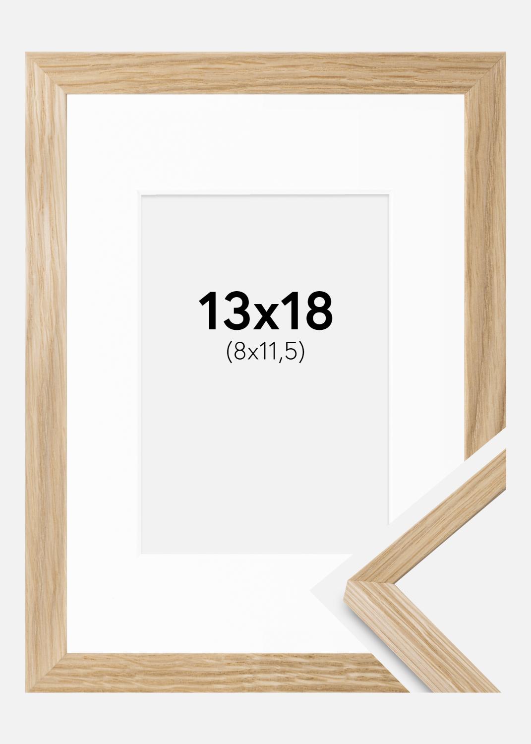 Product Image for Fotolijst Soul Oak Veneer 13x18 cm - Passe-partout Wit 9x12 cm