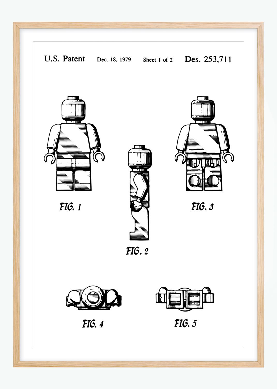 Product Image for Patenttekening - Lego I Poster (21x29,7 cm (A4))