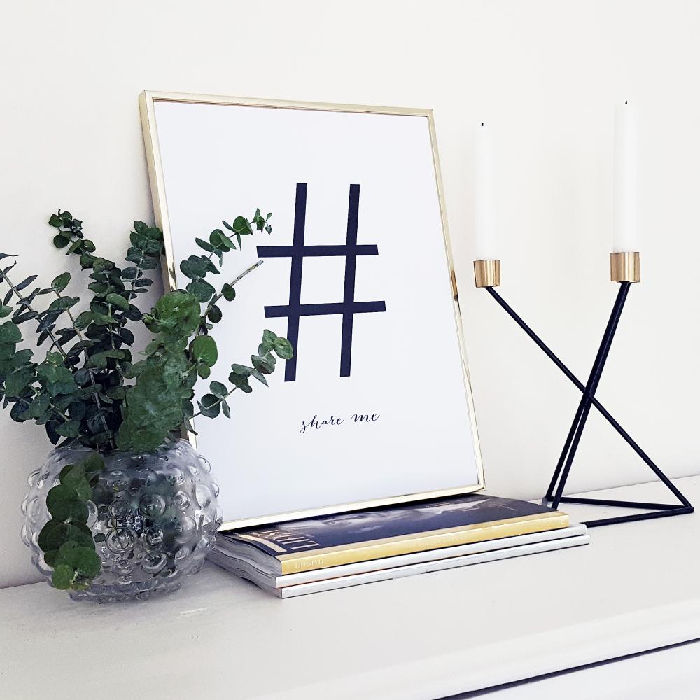 Bildverkstad Share me - White