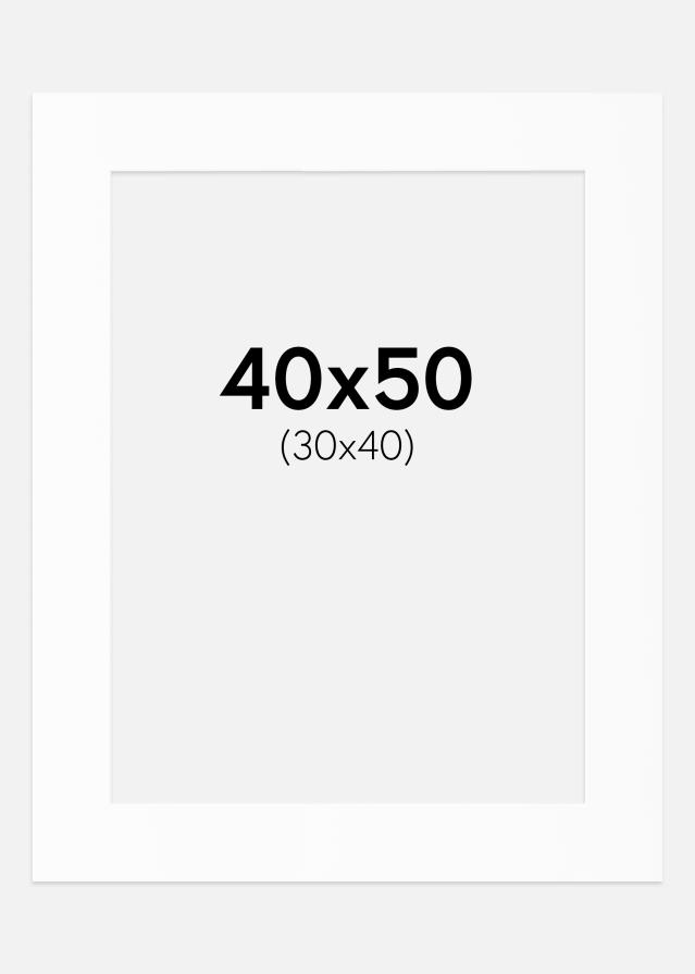 Artlink Passe-partout Wit Standaard (Witte kern) 40x50 cm (30x40)