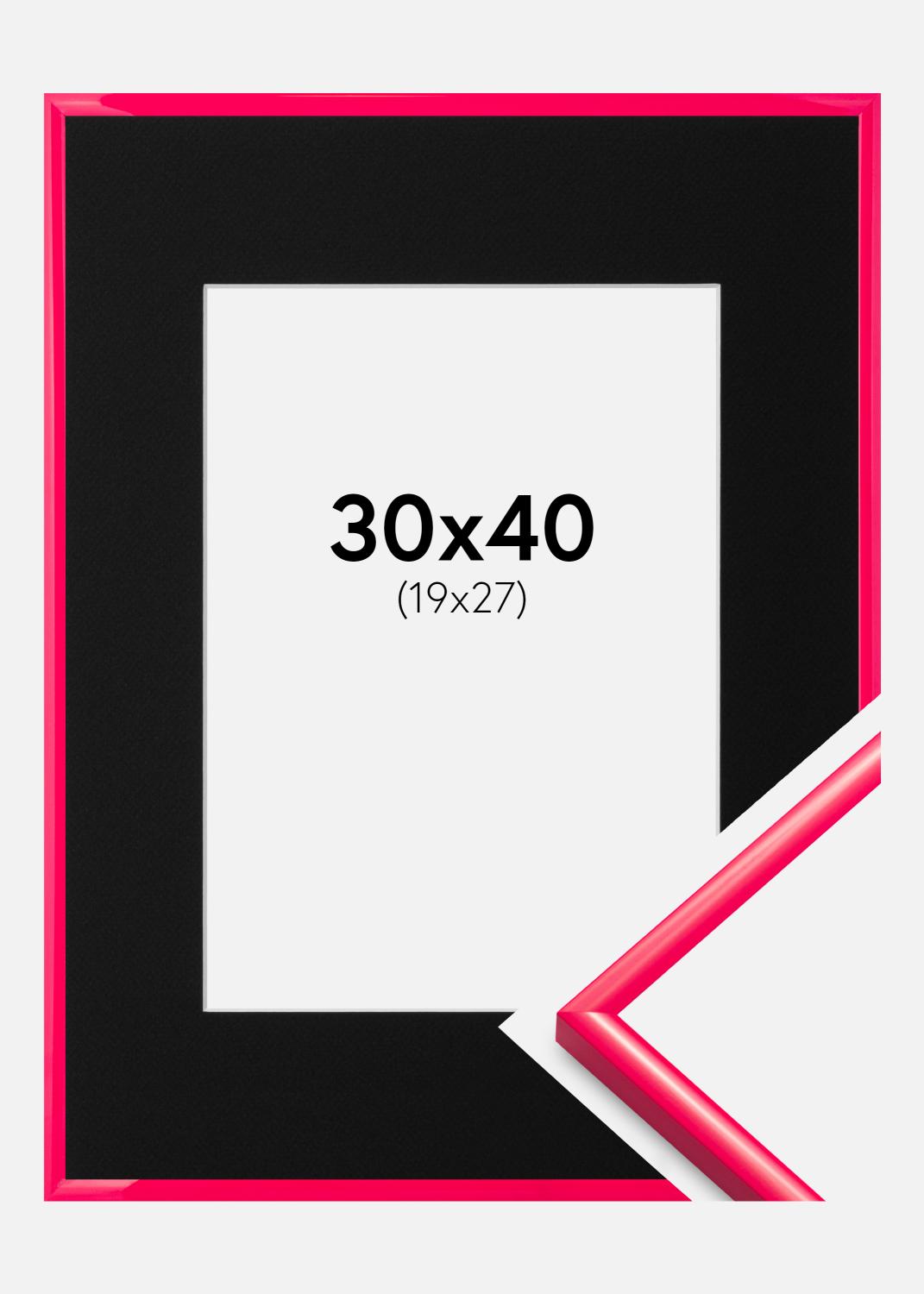 Product Image for Fotolijst New Lifestyle Hot Pink 30x40 cm - Passe-partout Zwart 20x28 cm