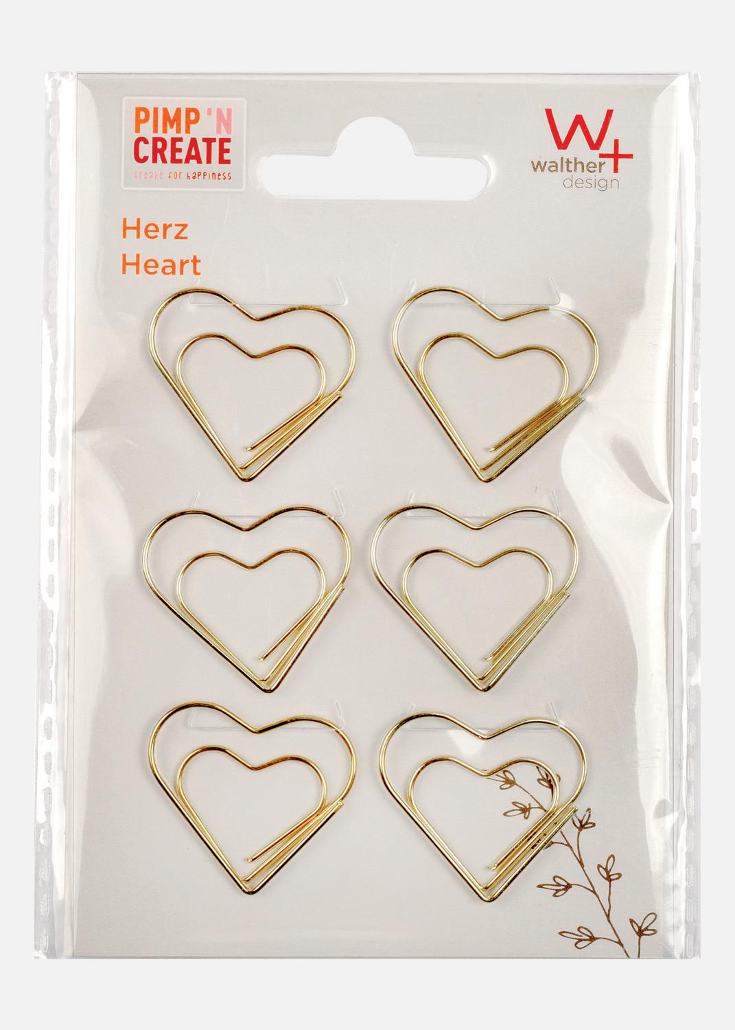 Product Image for PAC Metalen Paperclip Heart Goud