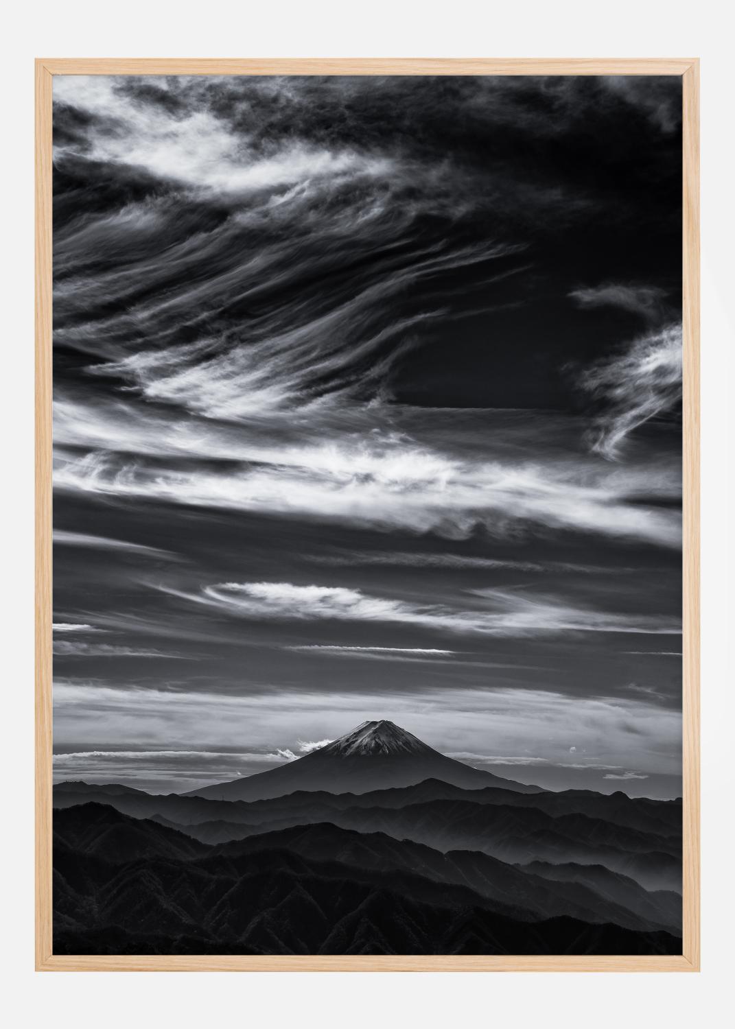 Product Image for Expressive clouds Fuji Poster (21x29.7 cm (A4))