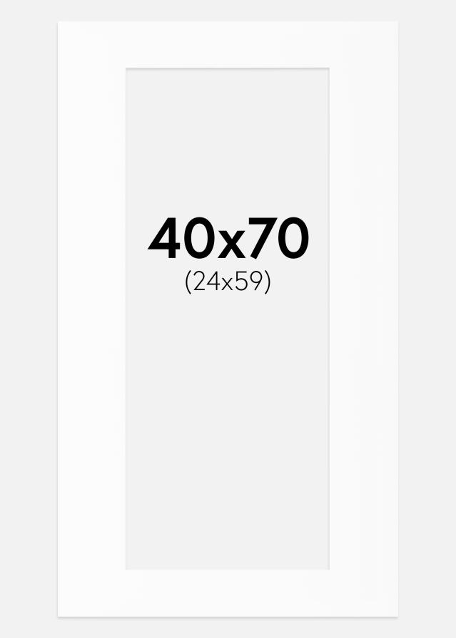Artlink Passe-partout Wit Standaard (Witte kern) 40x70 cm (24x59)