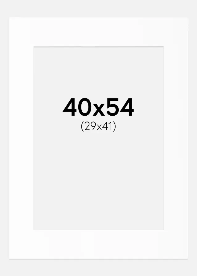 Artlink Passe-partout Wit Standaard (Witte kern) 40x54 cm (29x41)