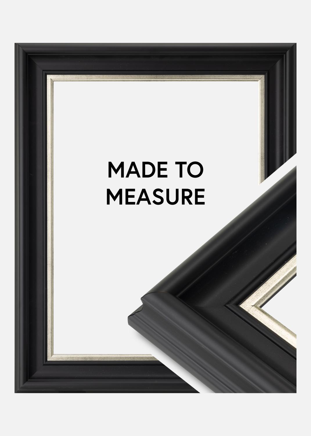 Product Image for Fotolijst Mora Premium Zwart-Zilver - Formaat naar keuze (Zonder glas)