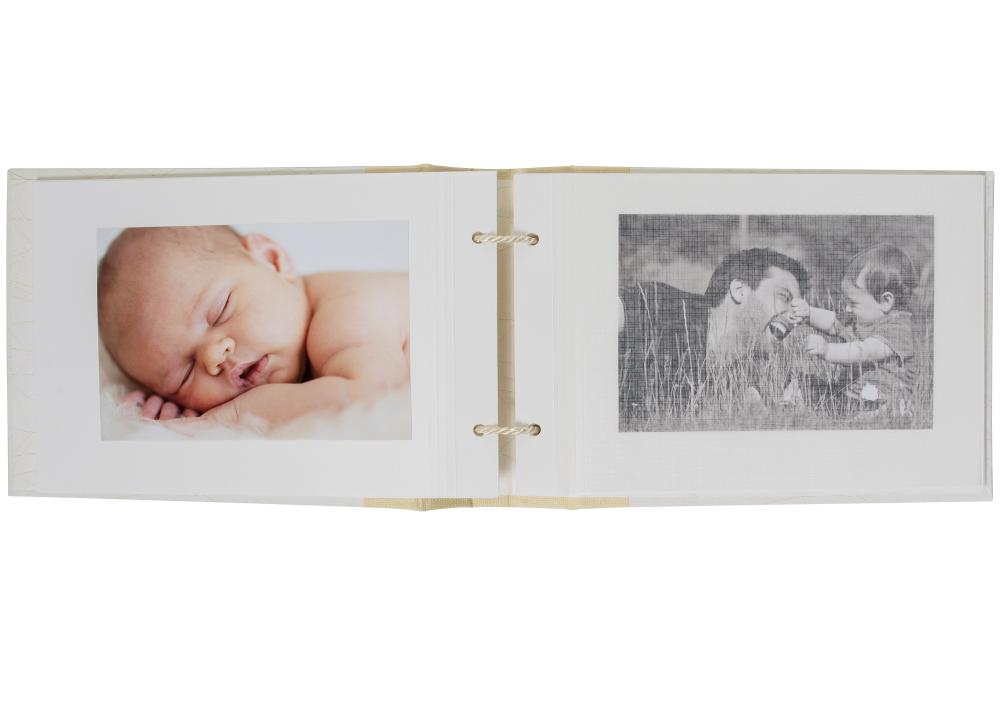 Walther Babyalbum Bambini Crème - 23,5x16 cm (40 Witte zijden / 20 bladen)