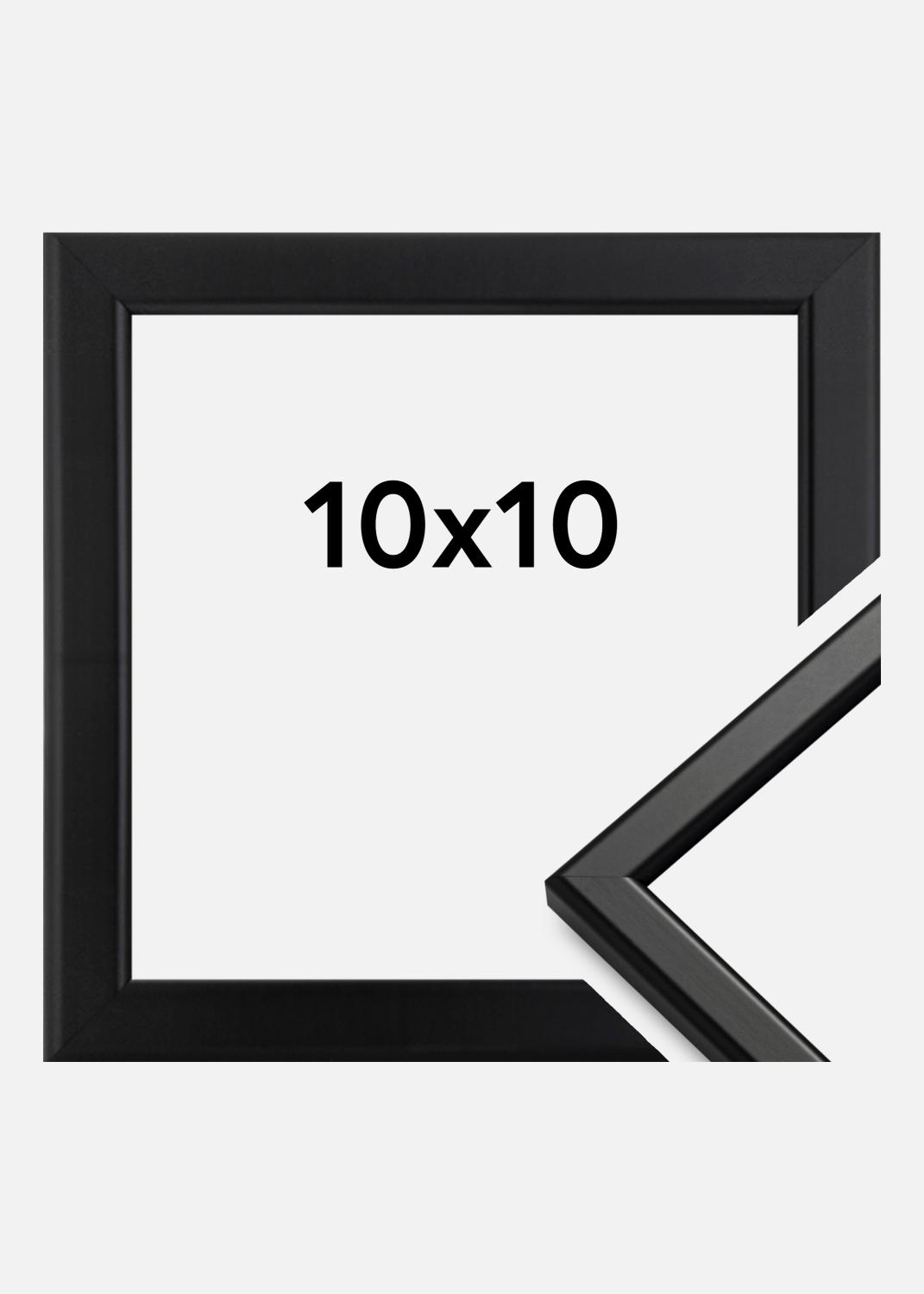 Product Image for Fotolijst Slim Mat Ontspiegeld Glas Zwart 10x10 cm
