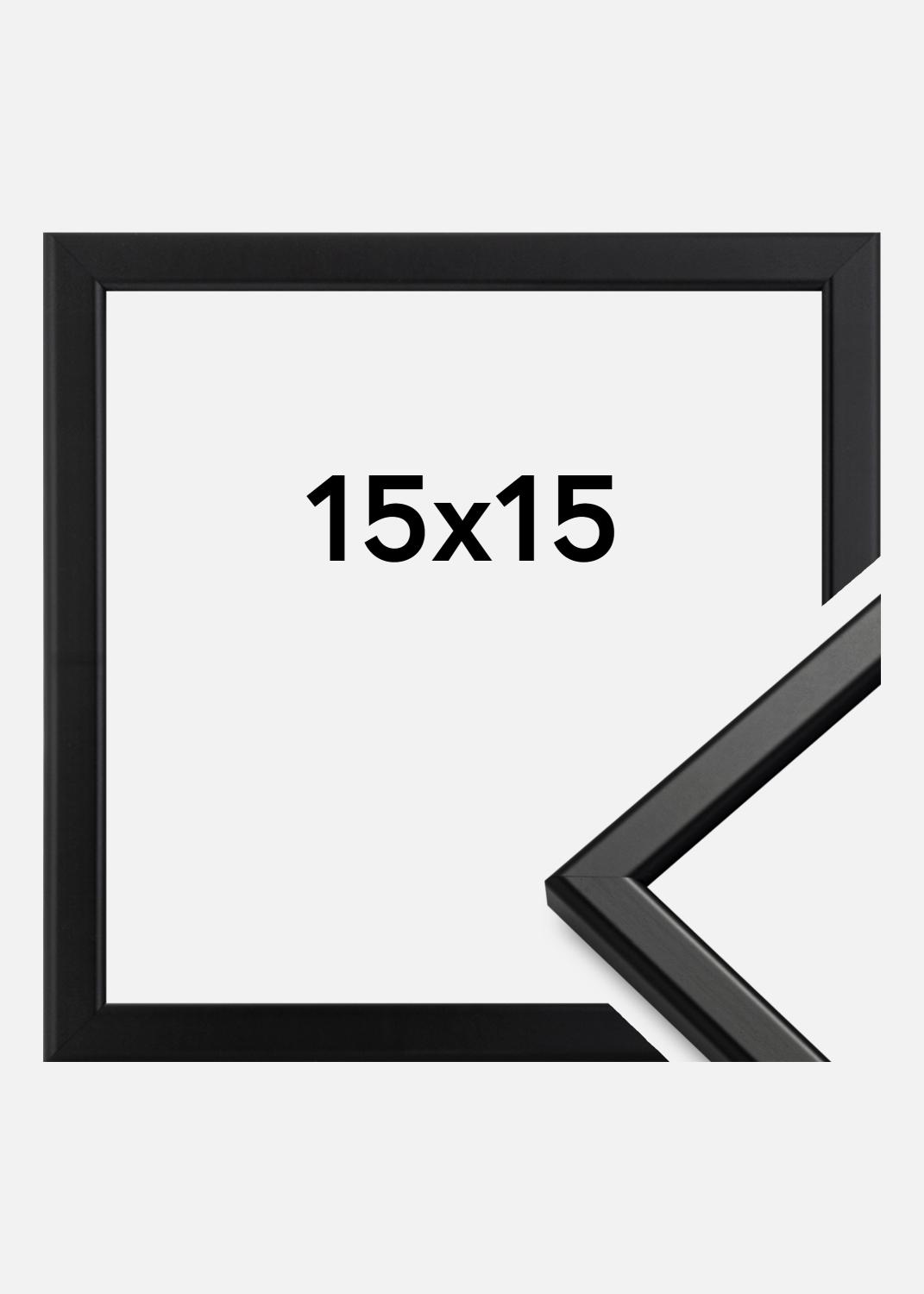 Product Image for Fotolijst Slim Mat Ontspiegeld Glas Zwart 15x15 cm