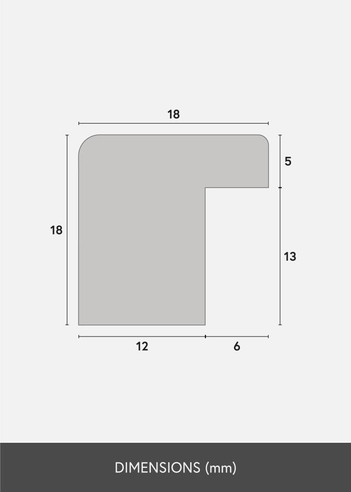 Artlink Ram Selection Akrylglas Svart 50x75 cm