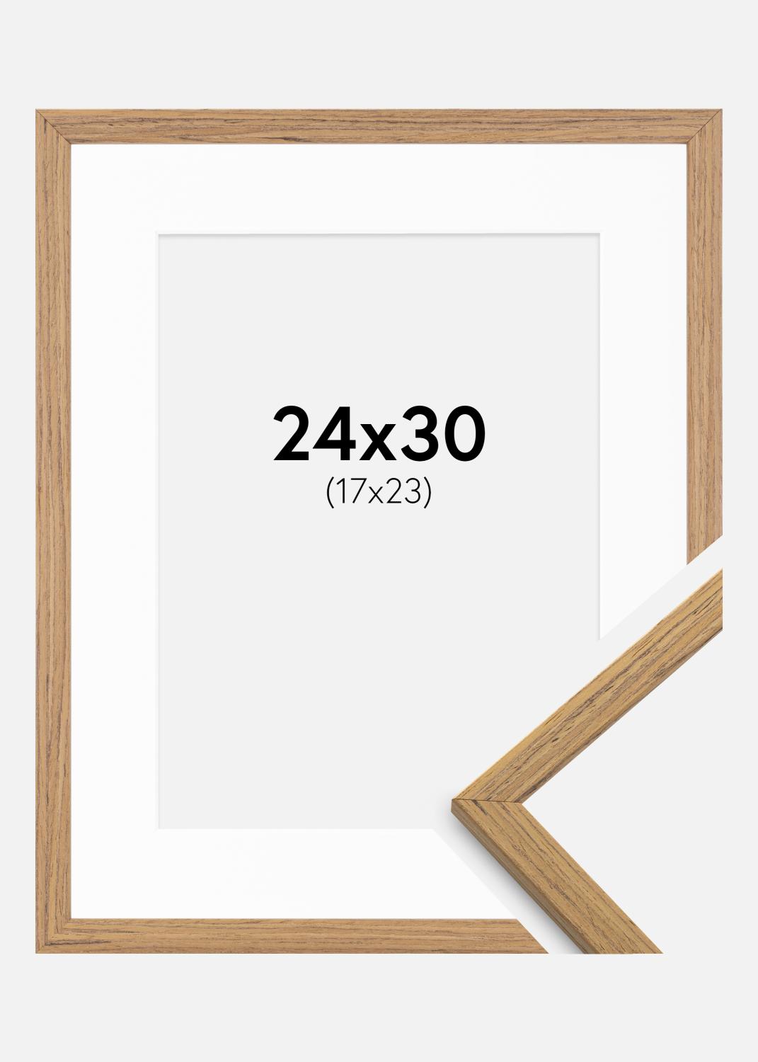 Product Image for Fotolijst Edsbyn Teak 24x30 cm - Passe-partout Wit 18x24 cm