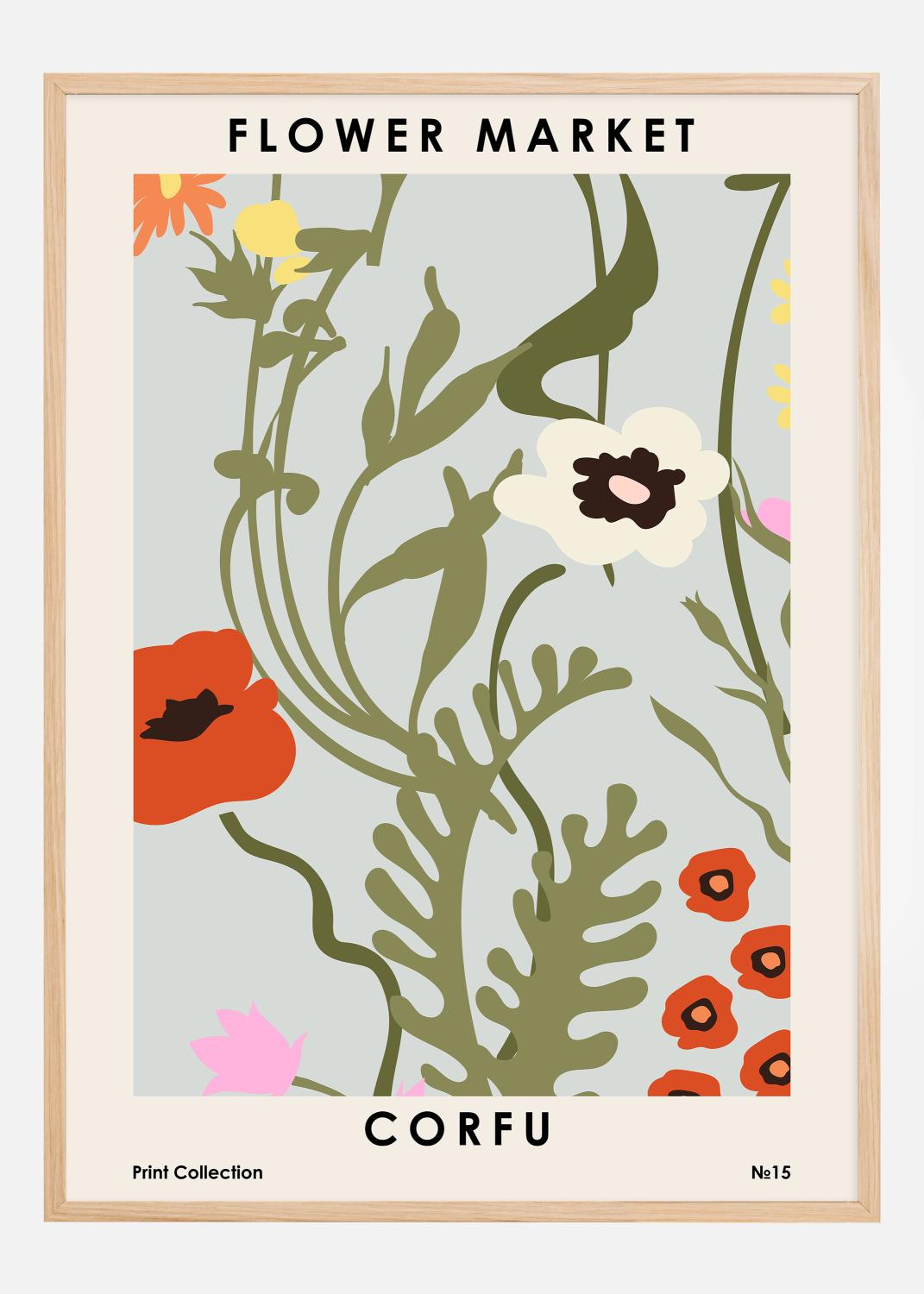 Product Image for Flower Market Corfu Poster (30x40 cm)