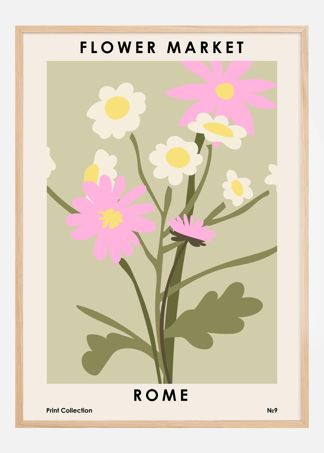 Product Image for Flower Market Rome Poster (21x29.7 cm (A4))