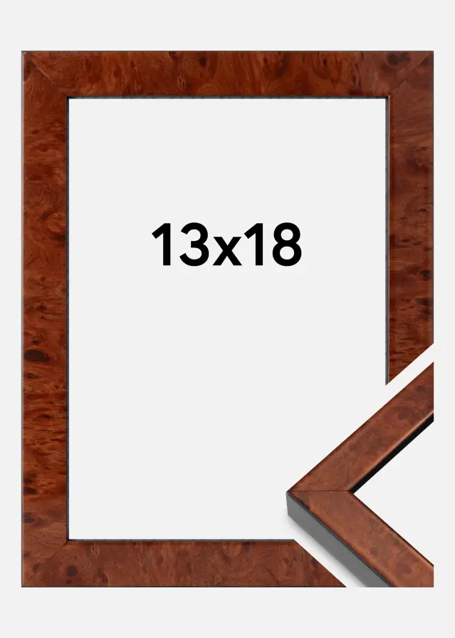 Mavanti Fotolijst Hermes Acrylglas Burr Walnut 13x18 cm
