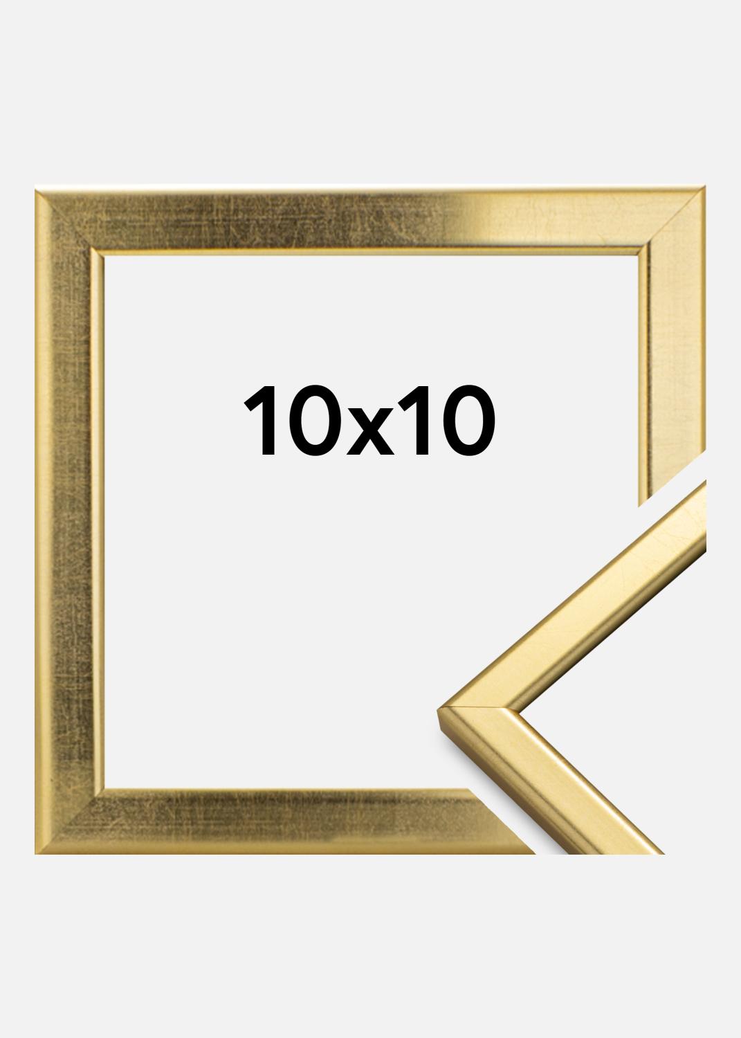 Product Image for Fotolijst Slim Mat Ontspiegeld Glas Goud 10x10 cm