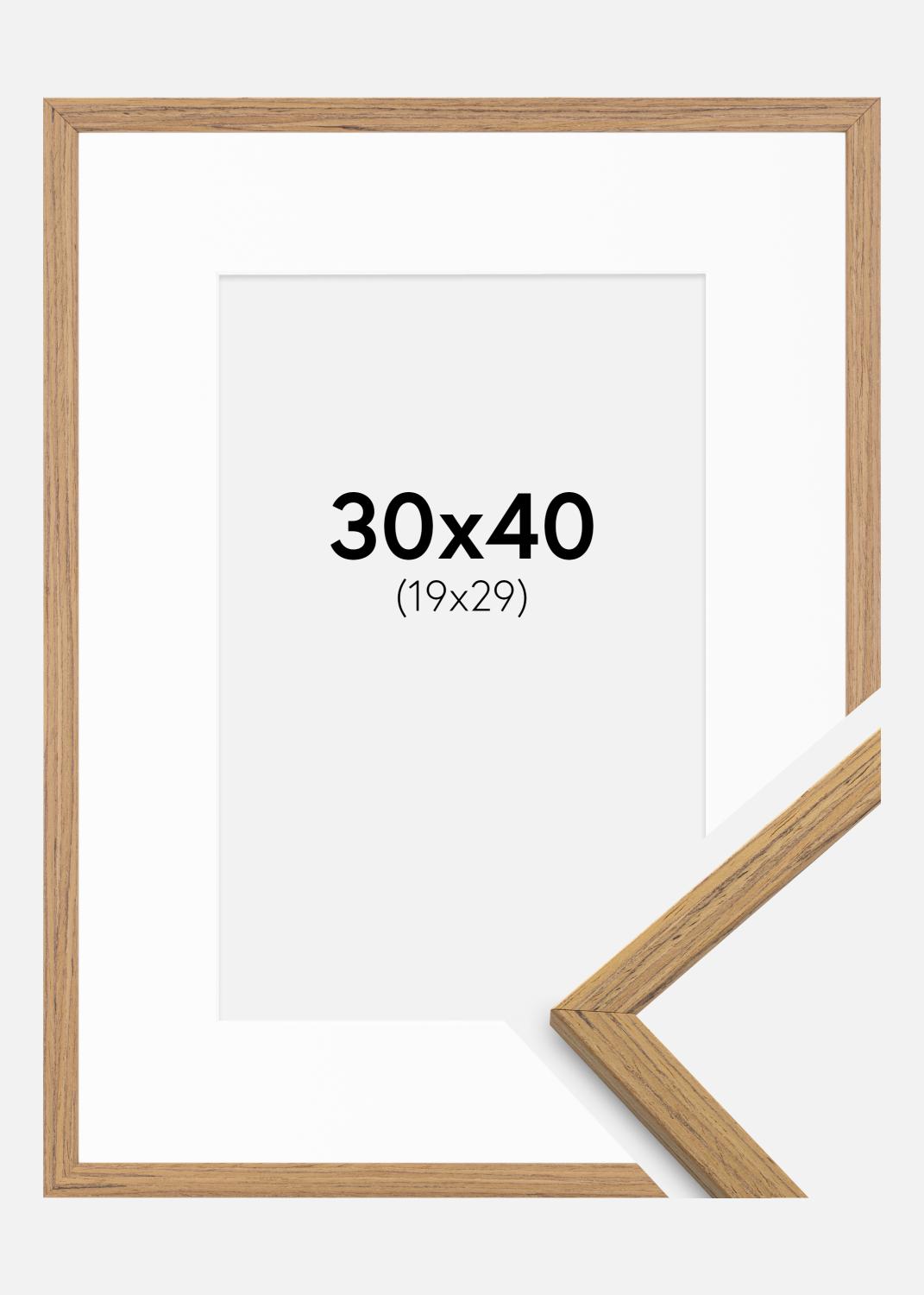 Product Image for Fotolijst Edsbyn Teak 30x40 cm - Passe-partout Wit 20x30 cm