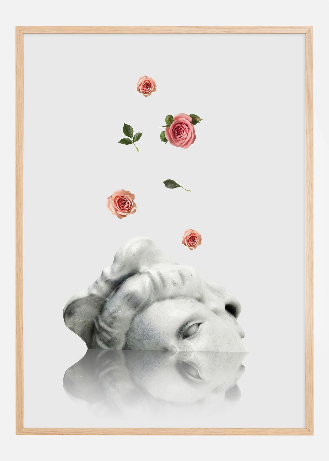 Product Image for Abstract art Drowning in Flowers Poster (21x29.7 cm (A4))