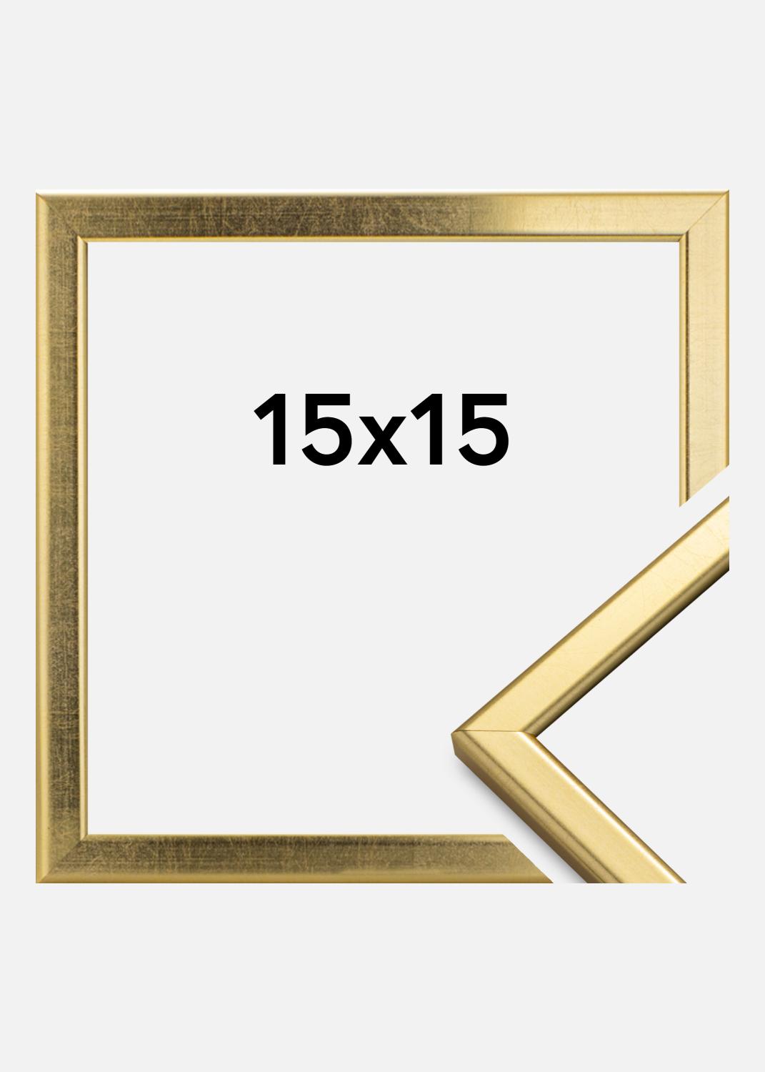 Product Image for Fotolijst Slim Mat Ontspiegeld Glas Goud 15x15 cm
