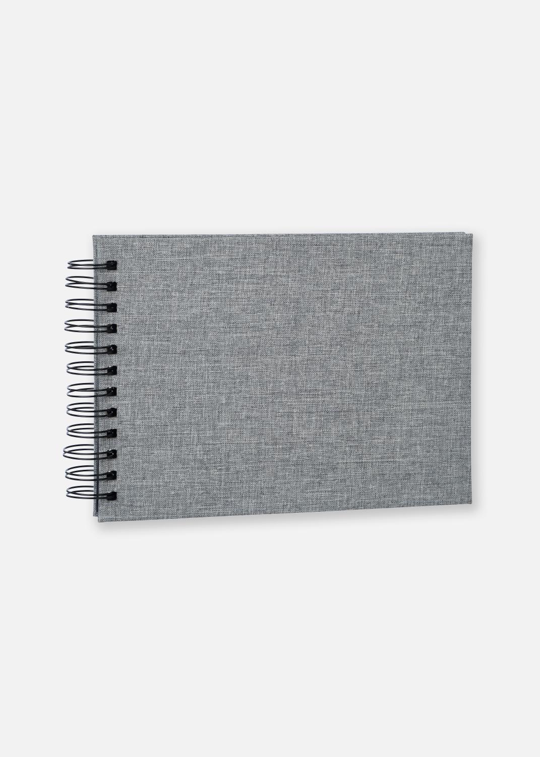 Product Image for Base Line Canvas Wire-O Grijs 23x17 cm (40 Zwarte zijden / 20 Bladen)