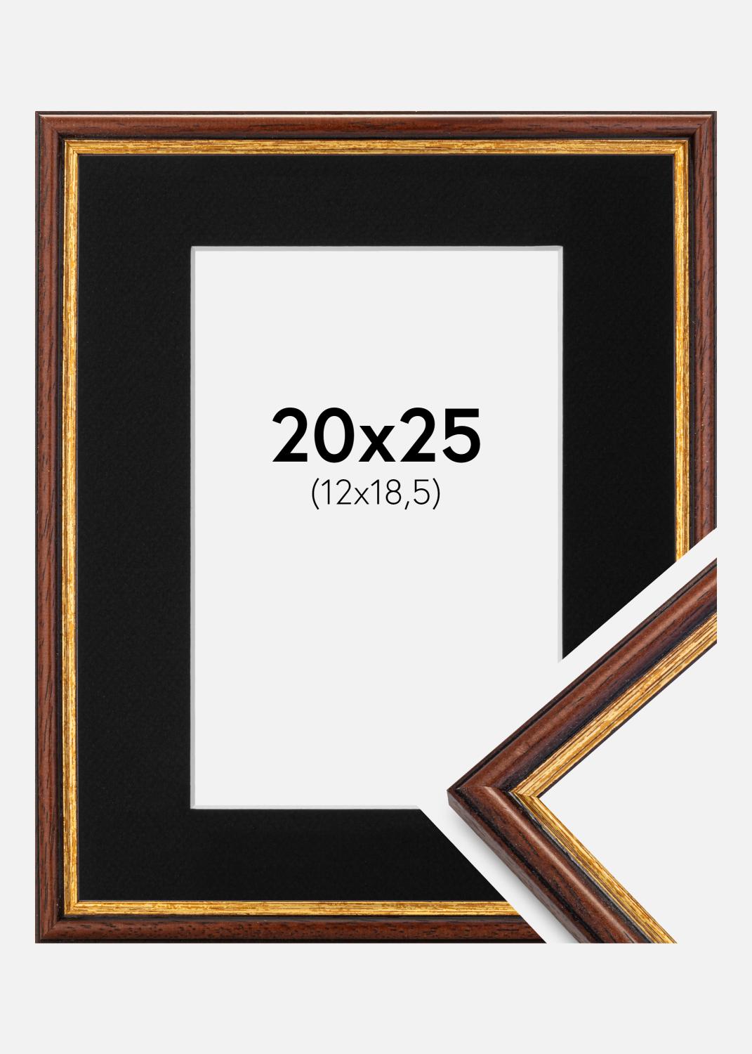 Product Image for Fotolijst Horndal Bruin 20x25 cm - Passe-partout Zwart 13x19,5 cm