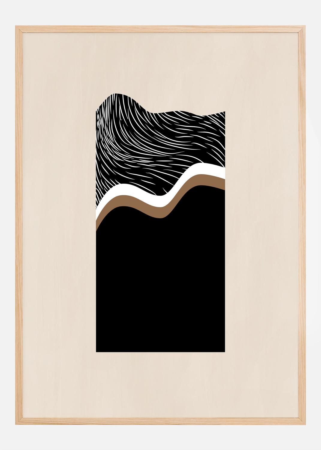 Product Image for White Wave Art No.2 Poster (21x29.7 cm (A4))