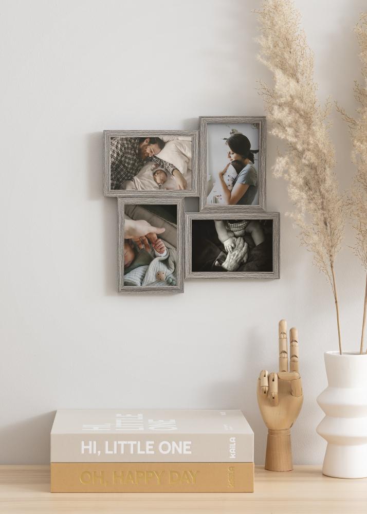 Walther Modern Living Collagelijst Licht Walnoot - 4 Foto's