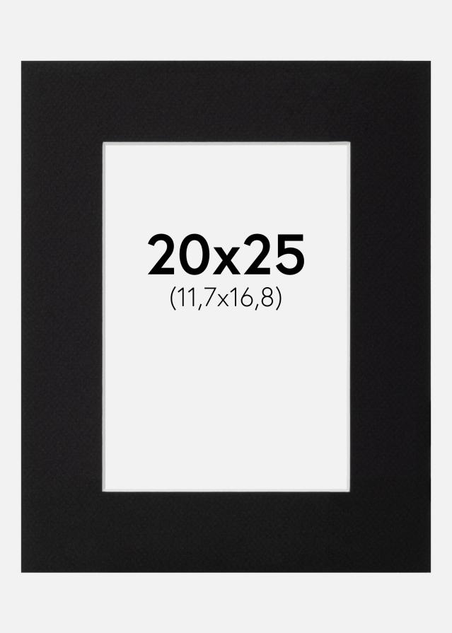 Galleri 1 Passe-partout Canson Zwart (Witte kern) 20x25 cm (11,7x16,8)