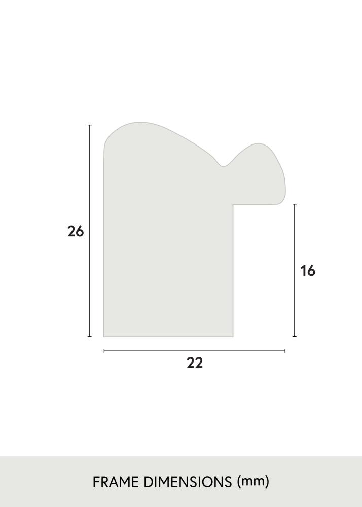 Jämtlands Ramfabrik Fotolijst Canterbury Acrylglas Bruin 40x50 cm