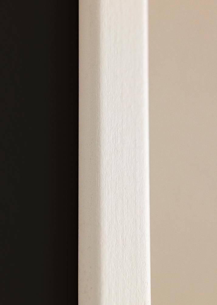 Ram med passepartou Fotolijst Kaspar Wit 40x60 cm - Passe-partout Zwart 32,9x48,3 cm (A3+)