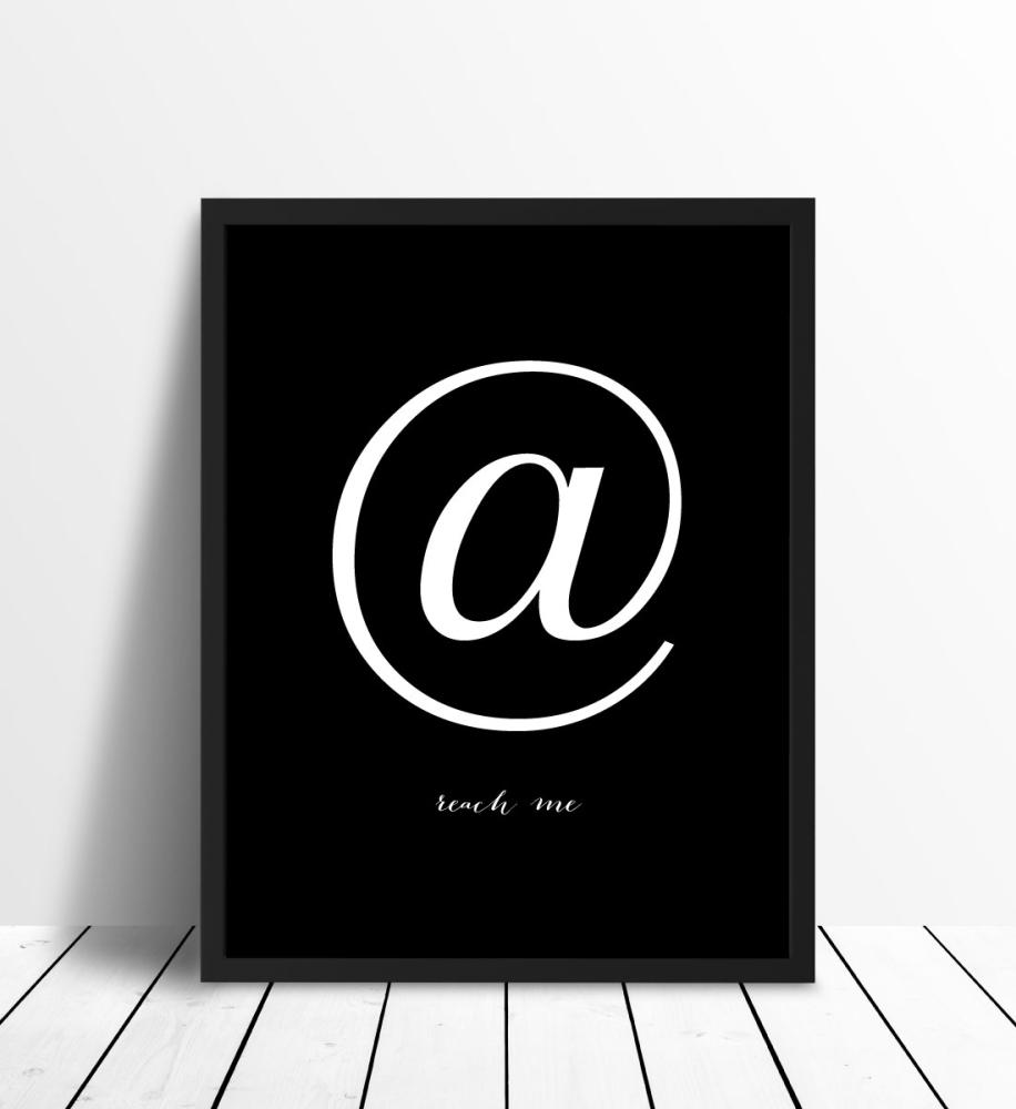 Bildverkstad Reach me - Black