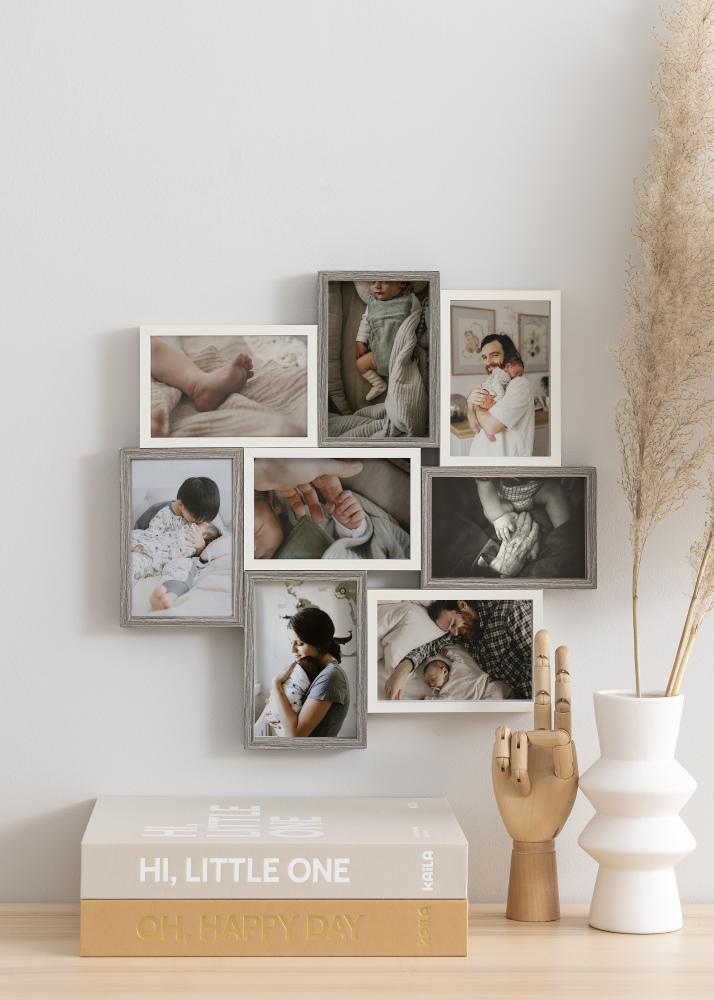 Walther Modern Living Collagelijst Wit/Grijs - 8 Foto's