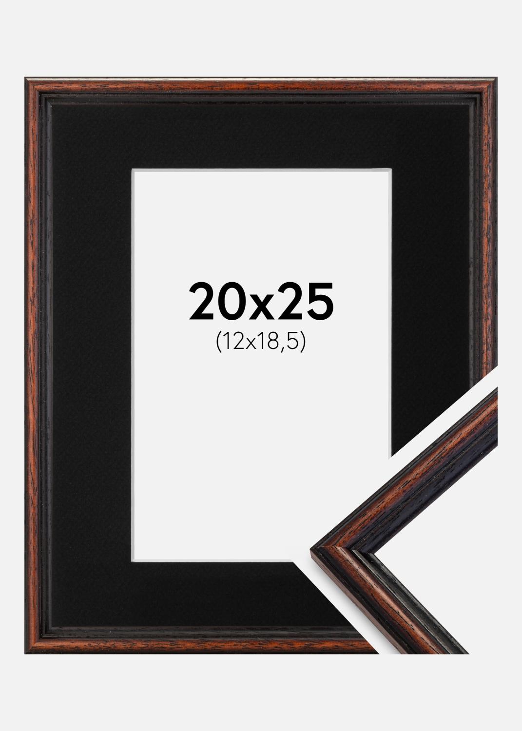 Product Image for Fotolijst Horndal Walnoot 20x25 cm - Passe-partout Zwart 13x19,5 cm
