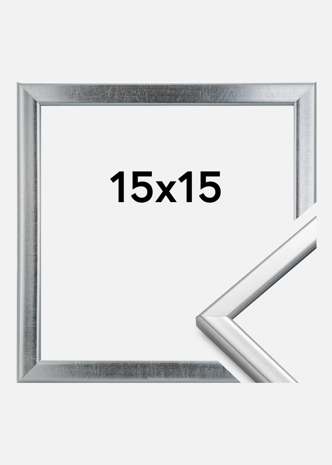 Product Image for Fotolijst Slim Mat Ontspiegeld Glas Zilver 15x15 cm