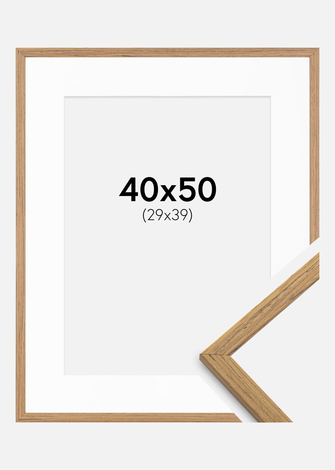 Product Image for Fotolijst Edsbyn Teak 40x50 cm - Passe-partout Wit 30x40 cm