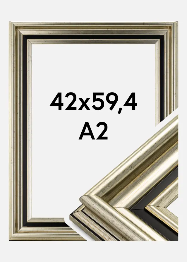 Ramverkstad Fotolijst Gysinge Premium Zilver 42x59,4 cm (A2)