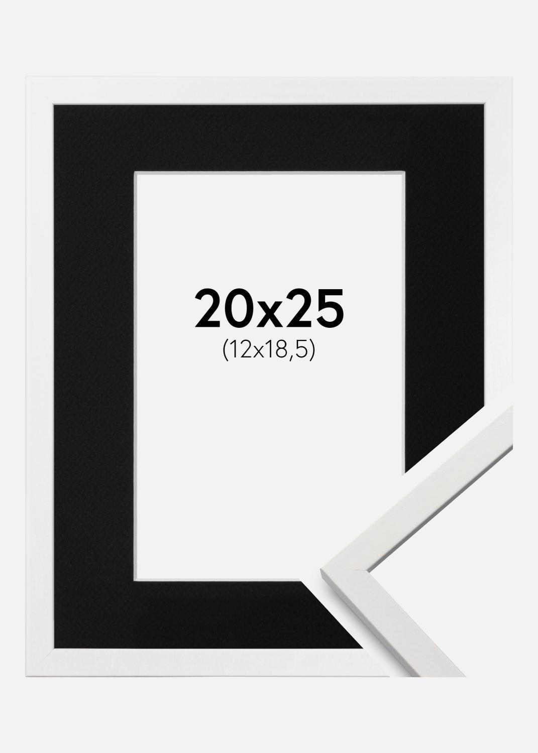 Product Image for Fotolijst Edsbyn Wit 20x25 cm - Passe-partout Zwart 13x19,5 cm