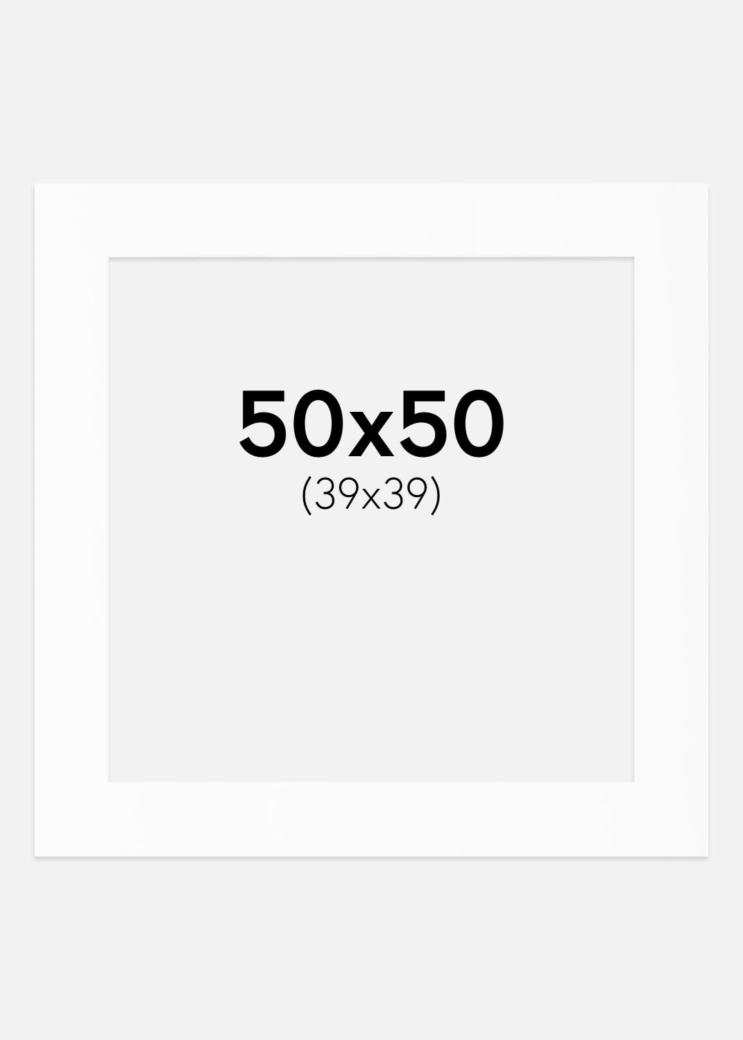 Product Image for Passe-partout Wit Standaard (Witte kern) 50x50 cm (39x39)