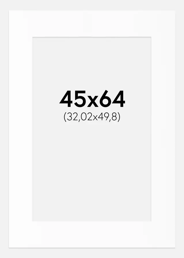 Artlink Passe-partout Wit Standaard (Witte kern) 45x64 cm (32,02x49,8)