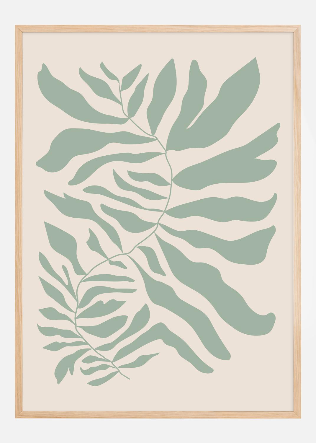 Product Image for Flower Art Green Poster (21x29.7 cm (A4))